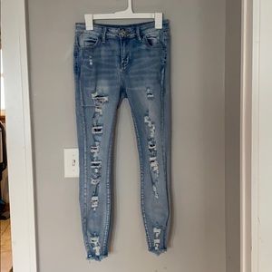 Mid-rise ankle jeggings